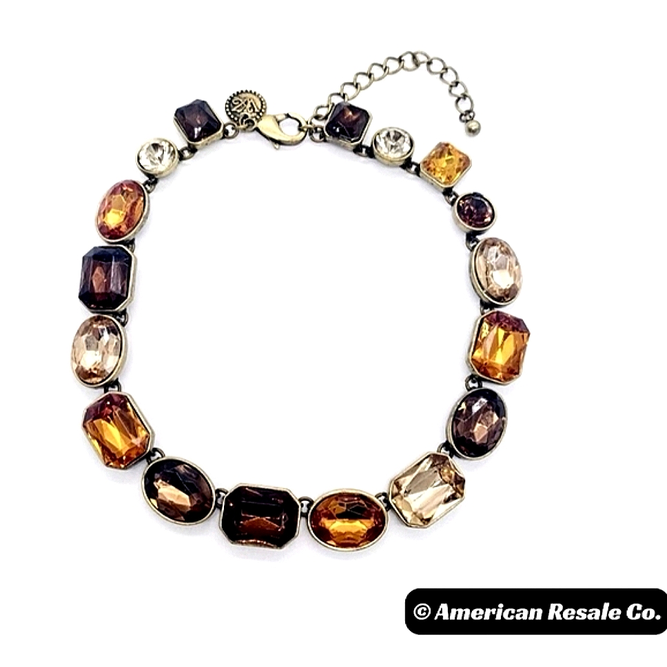 Rare Kathy Van Zeeland Collar Choker Necklace Made With Swarovski Crystal Nwot